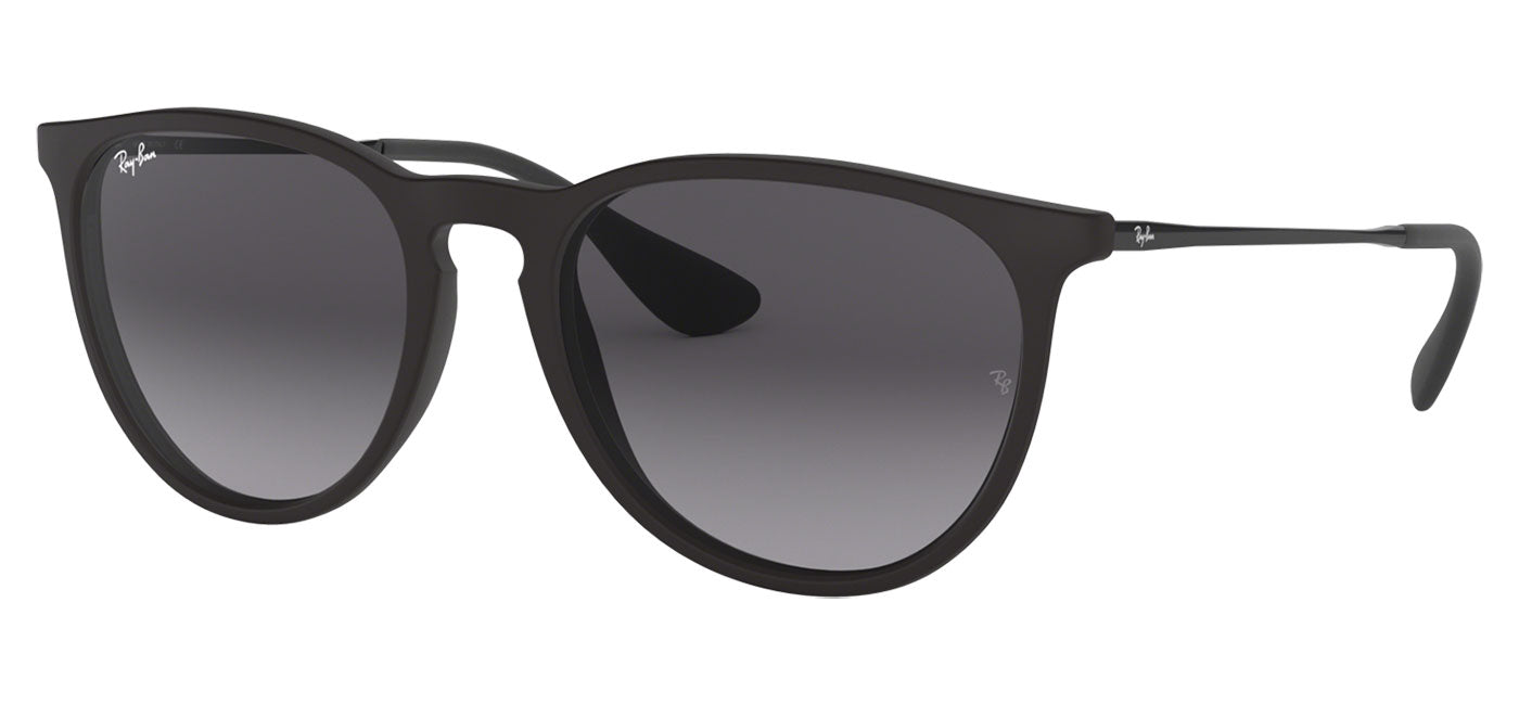 Ray-Ban RB4171 Erika Sunglasses - Rubberised Black / Grey Gradient