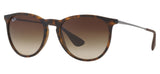Ray-Ban RB4171 Erika Sunglasses - Brown Rubber / Brown Gradient