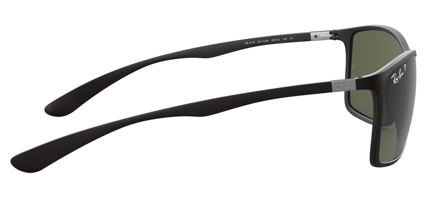Ray-Ban RB4179 Liteforce Sunglasses - Matte Black / Green Polarised