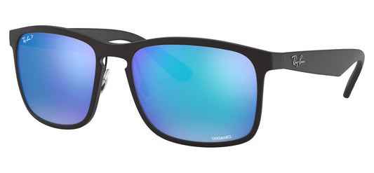 Ray-Ban RB4264 Sunglasses - Matte Black / Blue Mirror Choromance Polarised