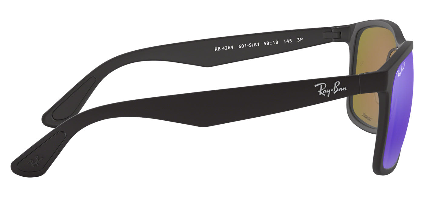 Ray-Ban RB4264 Sunglasses - Matte Black / Blue Mirror Choromance Polarised