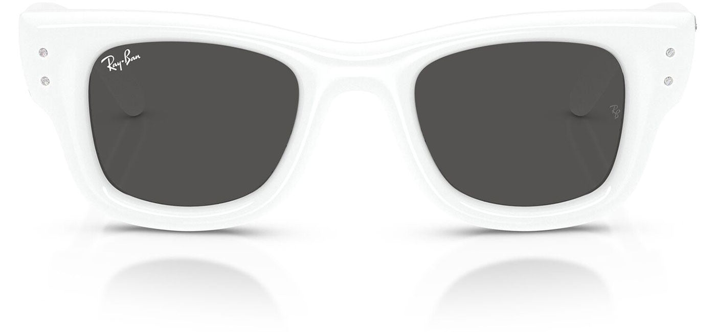 Ray-Ban RB4940B Wayfarer Puffer Crystal Edition Sunglasses - White & Strass / Ultra Black