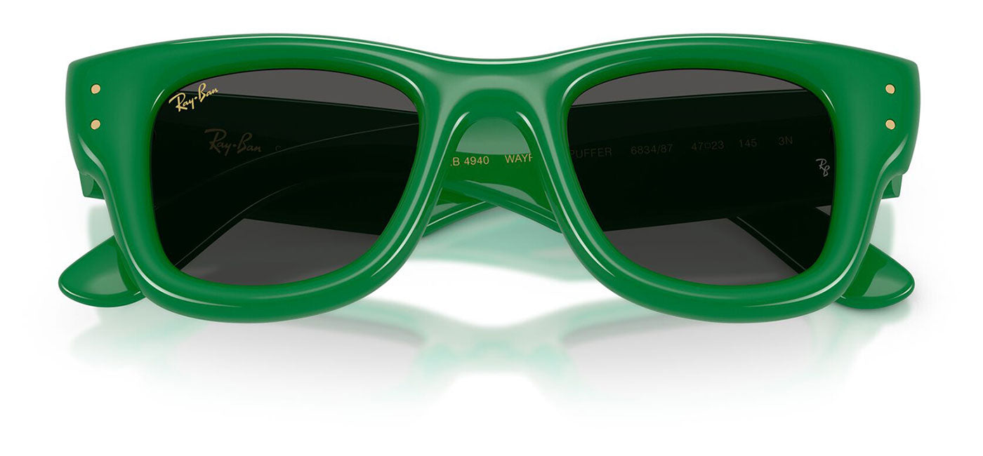 Ray-Ban RB4940 Wayfarer Puffer Sunglasses - Green / Ultra Black
