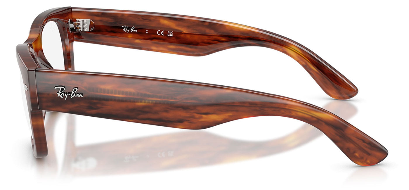 Ray-Ban RX0832V Mega Wayfarer II Glasses - Striped Havana