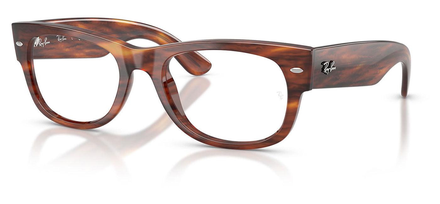 Ray-Ban RX0832V Mega Wayfarer II Glasses - Striped Havana
