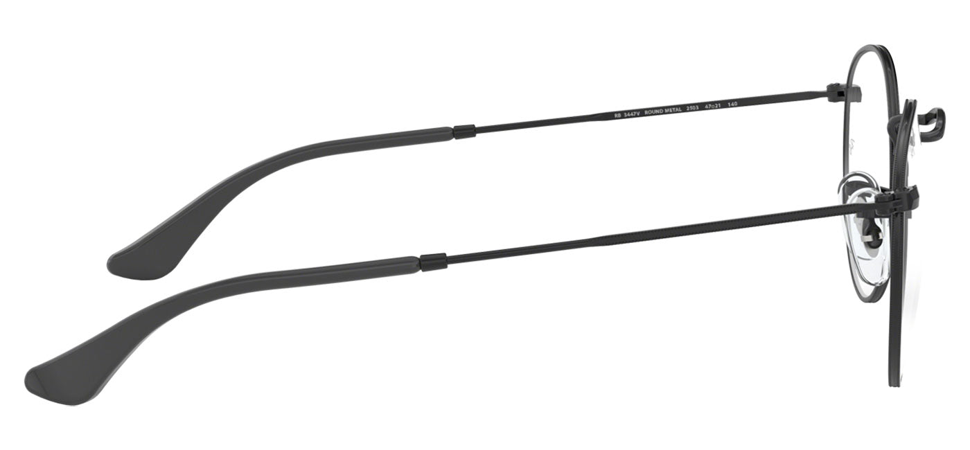 Ray-Ban RX3447V Round Metal Glasses - Black
