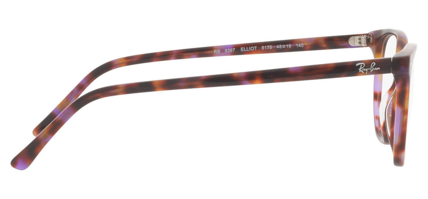 Ray-Ban RX5397 Elliot Glasses - Brown & Violet Havana