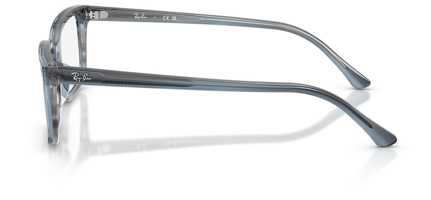 Ray-Ban RX5445 Glasses - Striped Blue