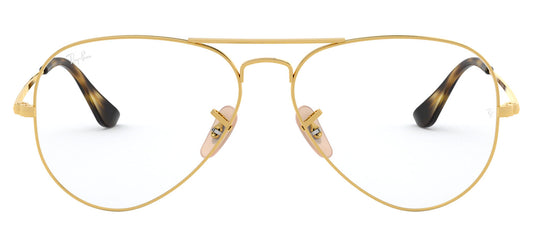 Ray-Ban RX6489 Aviator Glasses - Gold