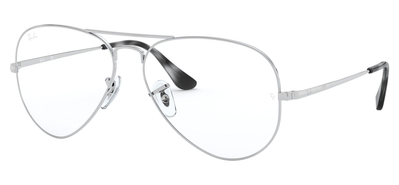 Ray-Ban RX6489 Aviator Glasses - Silver