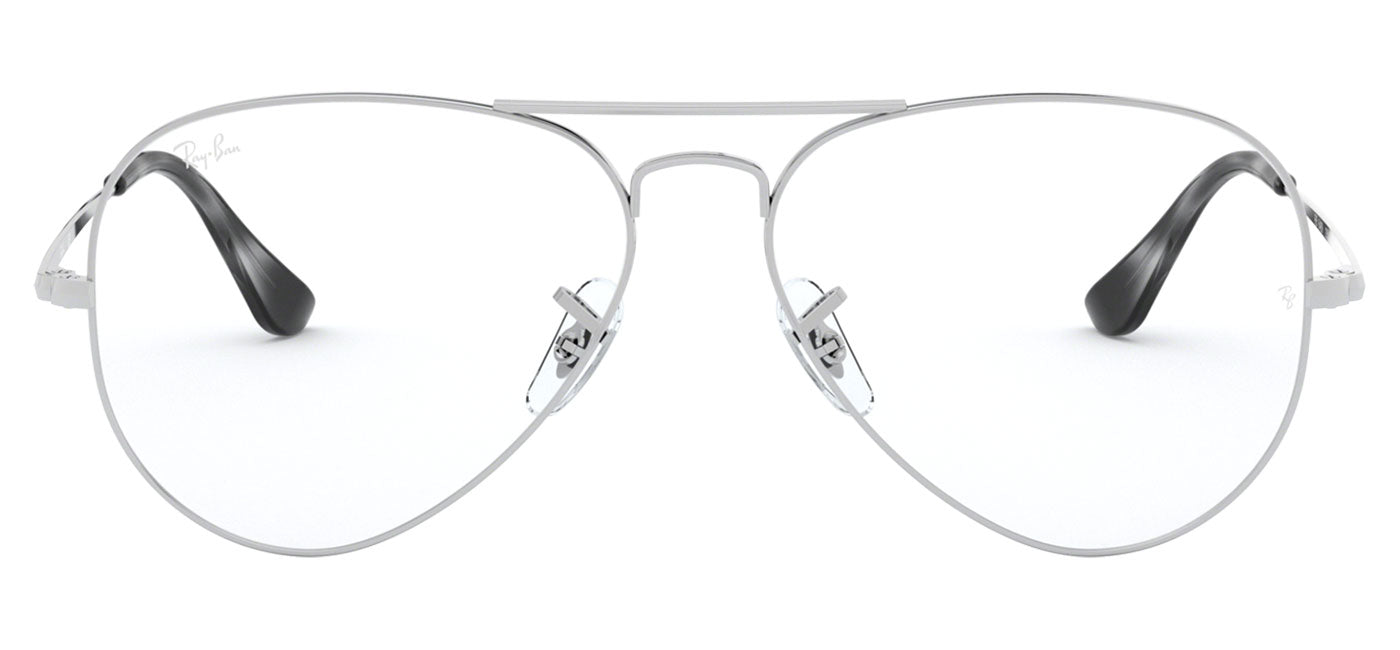 Ray-Ban RX6489 Aviator Glasses - Silver