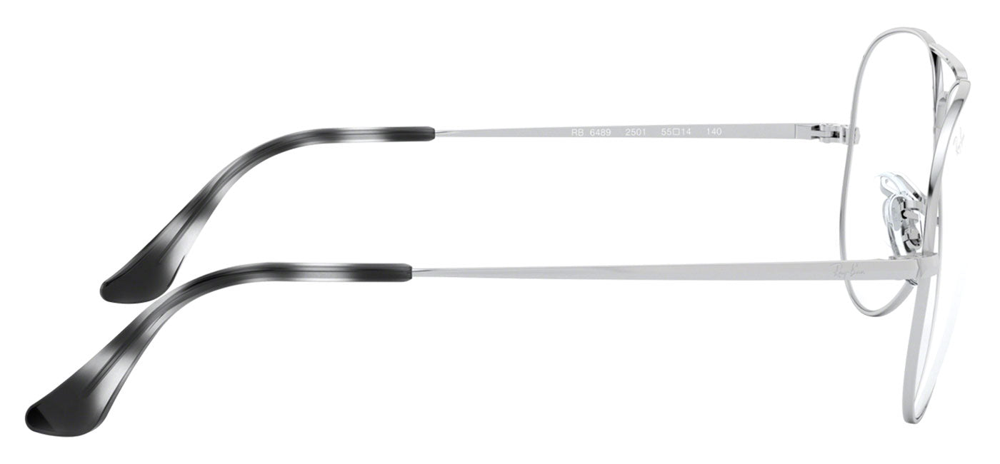 Ray-Ban RX6489 Aviator Glasses - Silver