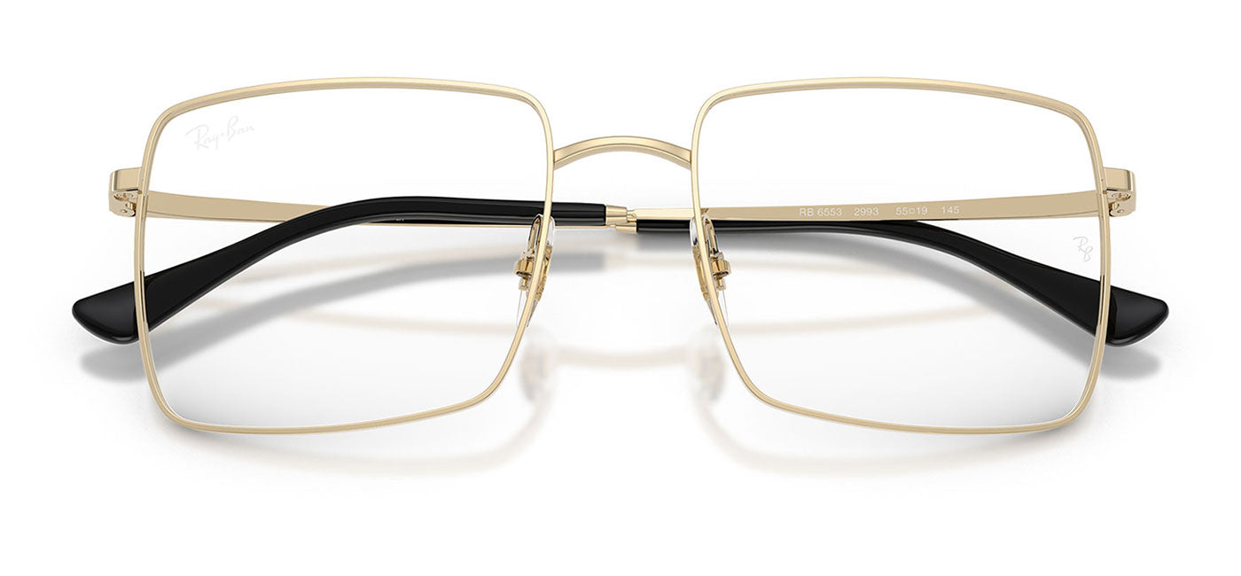 Ray-Ban RX6553 Brix Glasses - Pale Gold