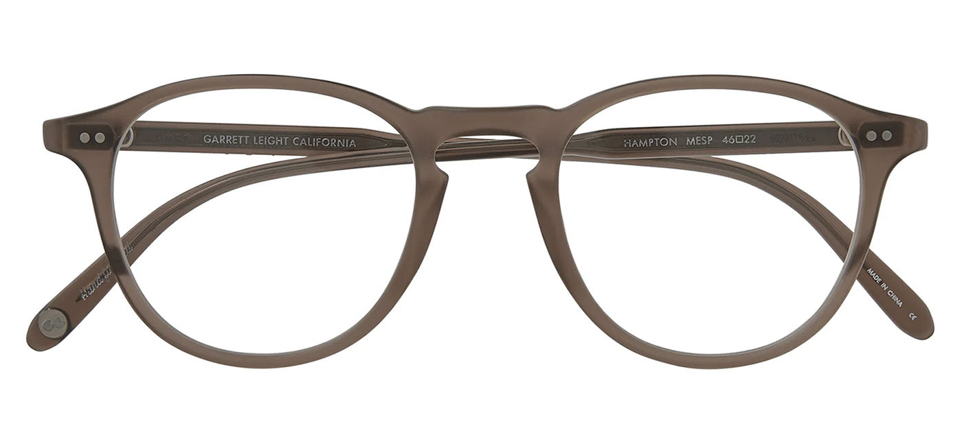 Garrett Leight Hampton Glasses - Matte Espresso