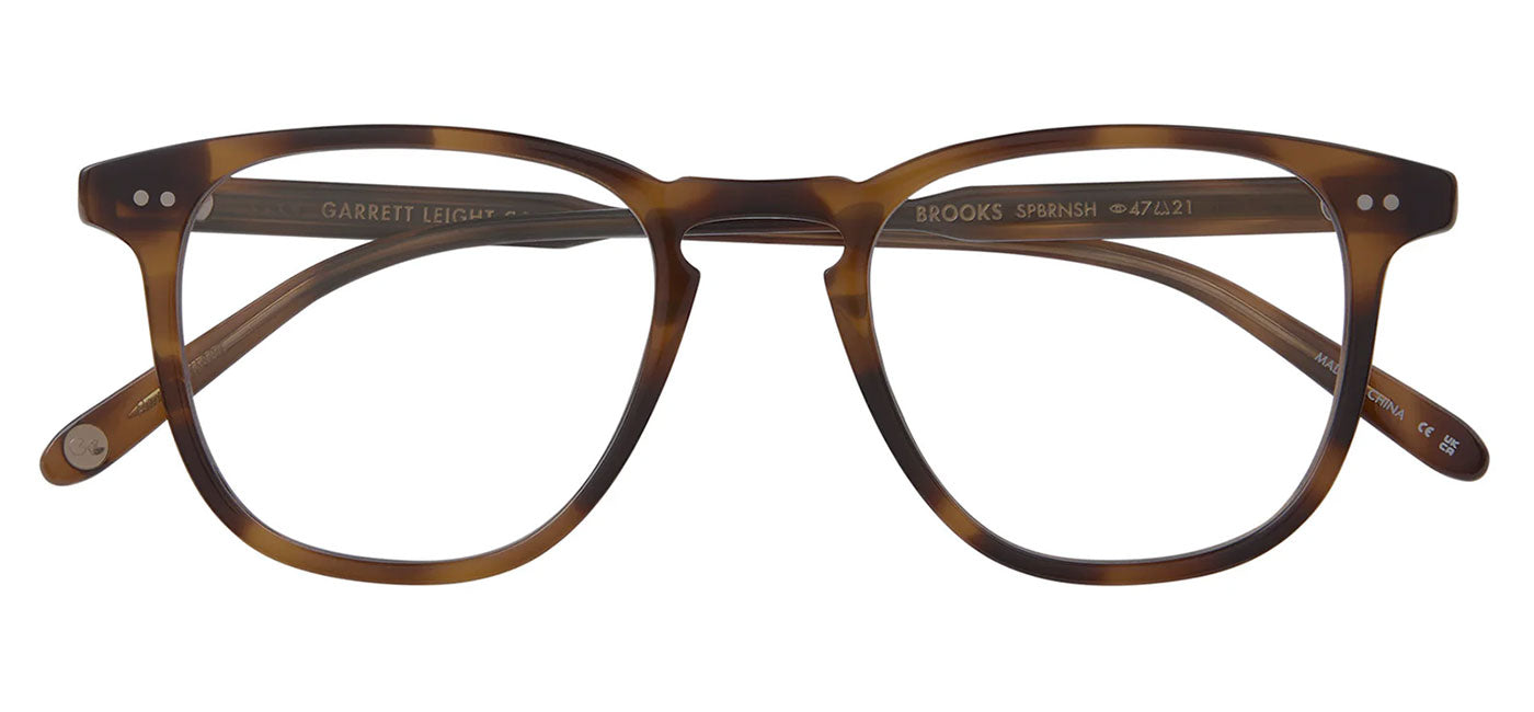 Garrett Leight Brooks Glasses - Spotted Brown Shell