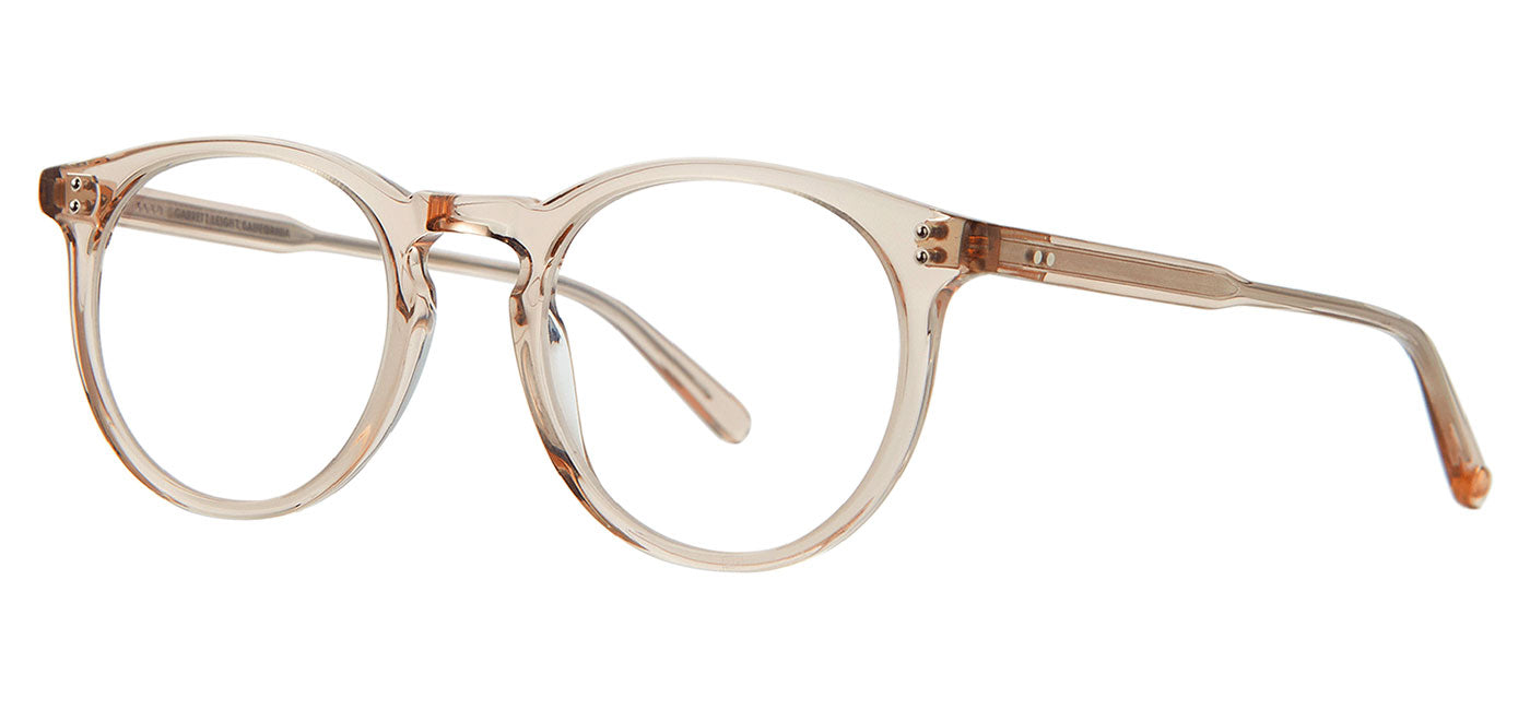 Garrett Leight Carlton Glasses - Bio Beige Crystal