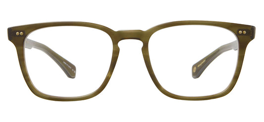 Garrett Leight Earvin Glasses - Matte Olive Tortoise