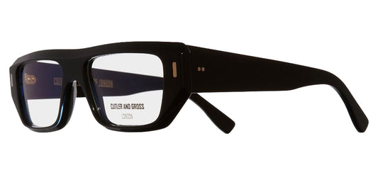 Cutler and Gross 1367 Glasses - Black on Blue