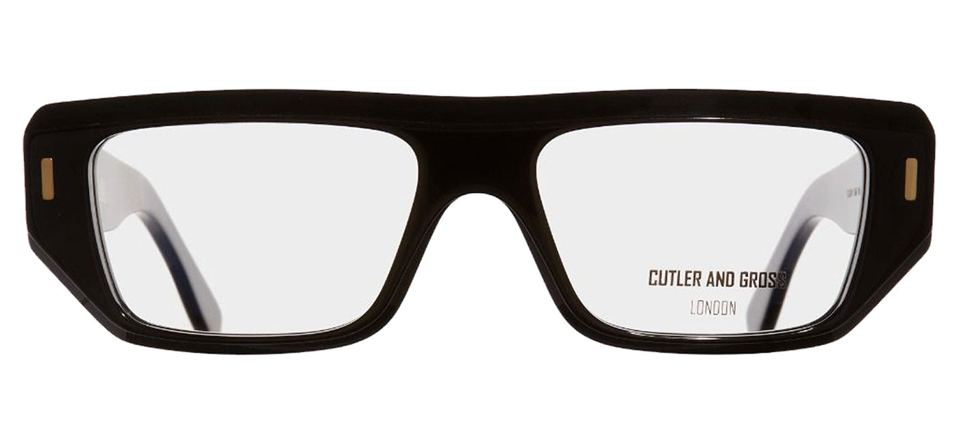 Cutler and Gross 1367 Glasses - Black on Blue