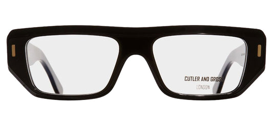 Cutler and Gross 1367 Glasses - Black on Blue
