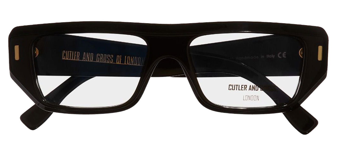 Cutler and Gross 1367 Glasses - Black on Blue
