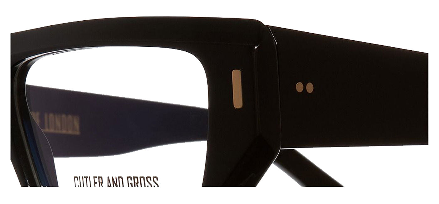 Cutler and Gross 1367 Glasses - Black on Blue