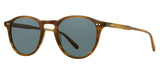 Garrett Leight Hampton Sunglasses - Matte Saddle Tortoise / Semi-Flat Bluesmoke