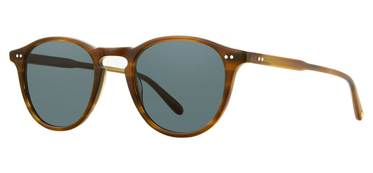 Garrett Leight Hampton Sunglasses - Matte Saddle Tortoise / Semi-Flat Bluesmoke