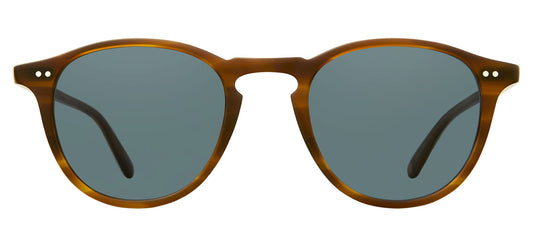 Garrett Leight Hampton Sunglasses - Matte Saddle Tortoise / Semi-Flat Bluesmoke