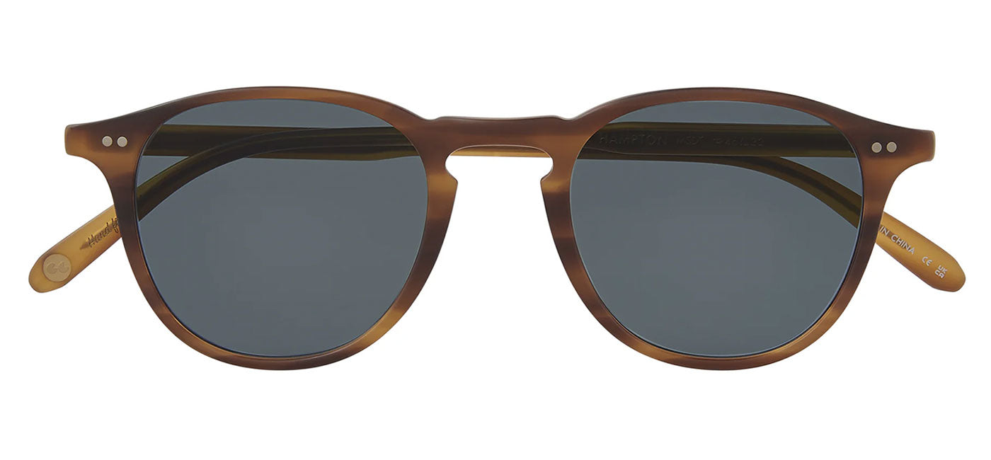 Garrett Leight Hampton Sunglasses - Matte Saddle Tortoise / Semi-Flat Bluesmoke
