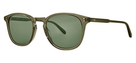 Garrett Leight Kinney Sunglasses - Bio Deep Olive / Semi-Flat Pure G15