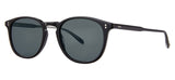 Garrett Leight Kinney Sunglasses - Black / Pure Blue Smoke
