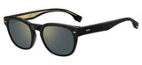 Hugo Boss 1380/S Sunglasses - Black / Gold Mirror