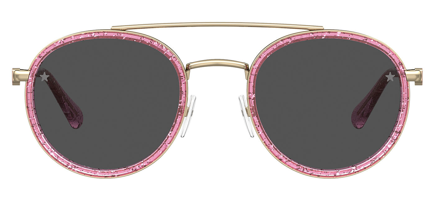 Chiara Ferragni 1004/S Sunglasses - Pink Glitter / Grey
