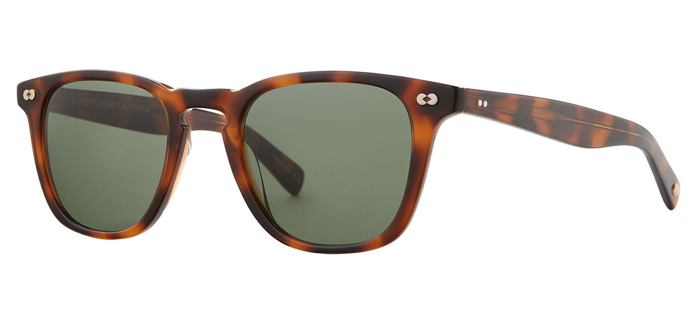 Garrett Leight Brooks X Sunglasses - Spotted Brown Shell / Pure G15