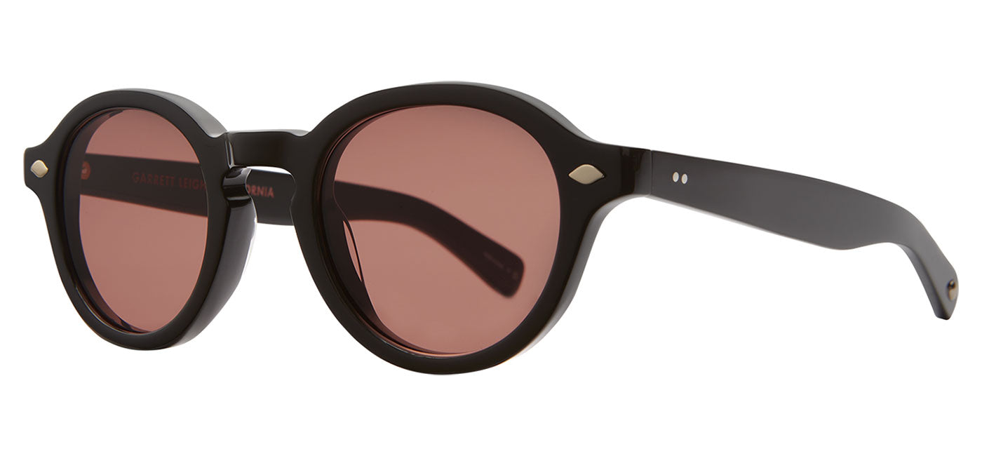 Garrett Leight Flipper Sunglasses - Bio Black / Semi-Flat Pure Rosewood