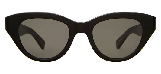 Garrett Leight Dottie Sunglasses - Bio Black / Semi-Flat Grey