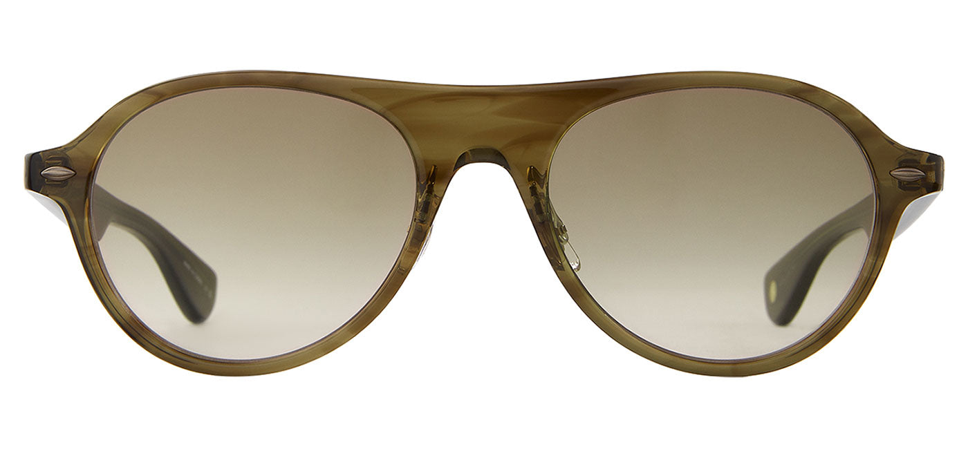 Garrett Leight Lady Eckhart Sunglasses - Olive Tortoise / Olive Gradient