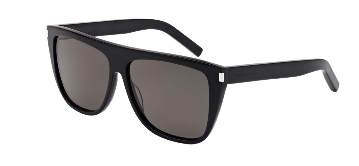 Saint Laurent SL 1 Sunglasses - Black / Smoke