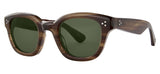 Garrett Leight Cyprus Sunglasses - Cherry Wood / Green