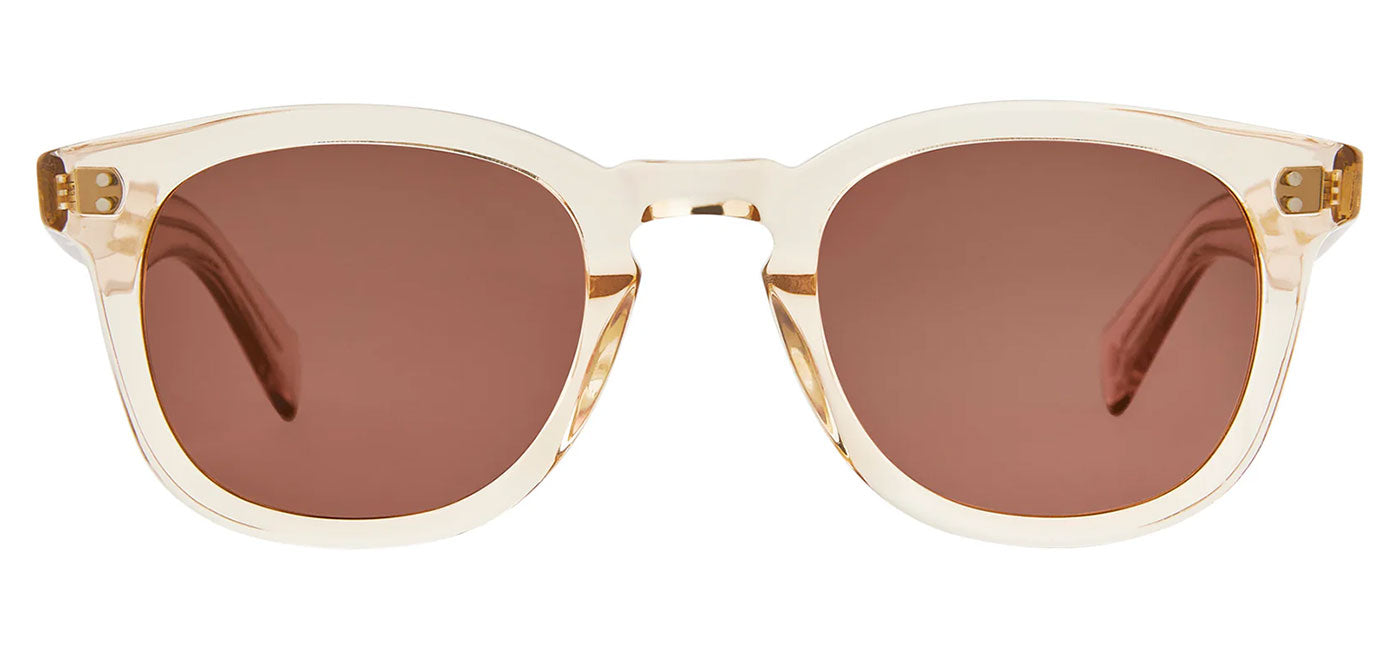 Garrett Leight Kinney II Sunglasses - Champagne / Semi-Flat Pure Rosewood