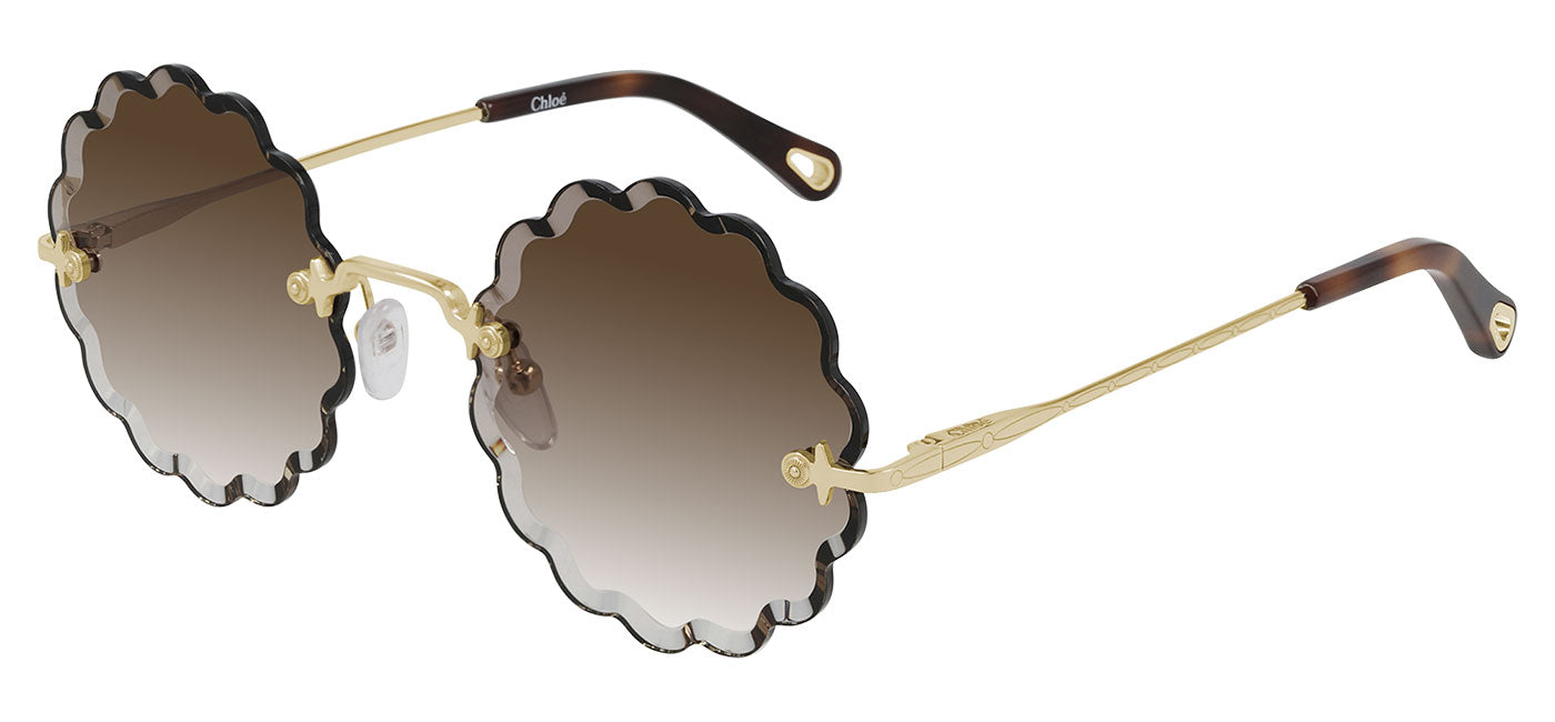 Chloe CH0047S Rosie Sunglasses - Gold / Brown Gradient