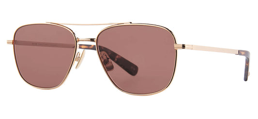 Garrett Leight El Capitan Sunglasses - Gold-Agate Tortoise / Semi-Flat Bordeaux Polar