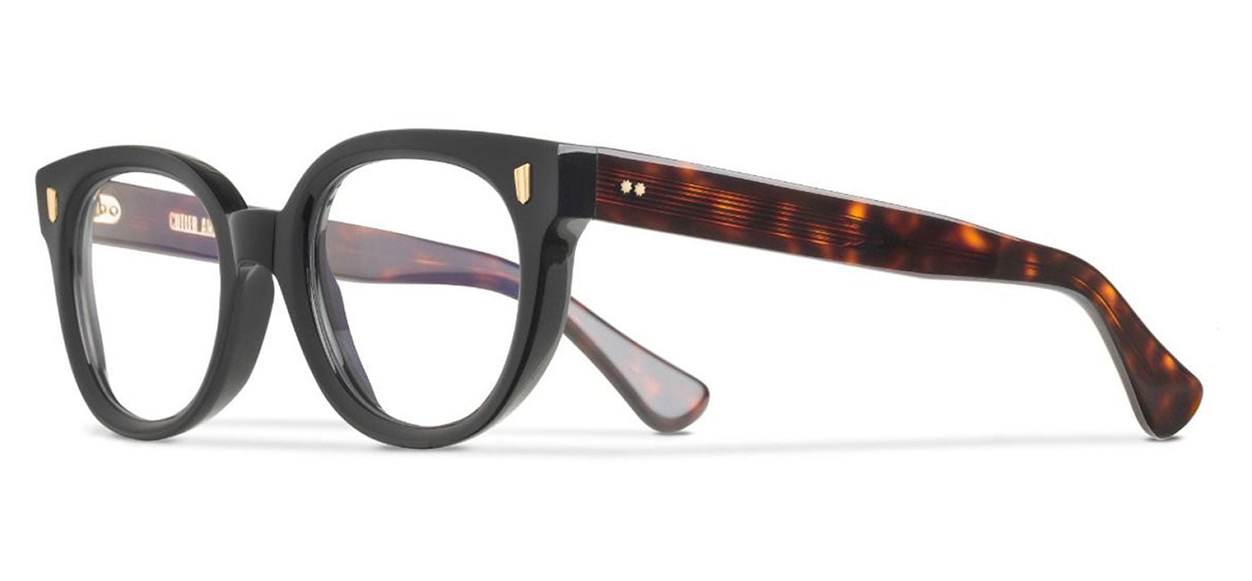 Cutler and Gross 9298 Glasses - Black on Dark Turtle