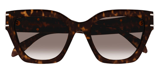 Alexander McQueen AM0398S Sunglasses - Havana / Brown Gradient