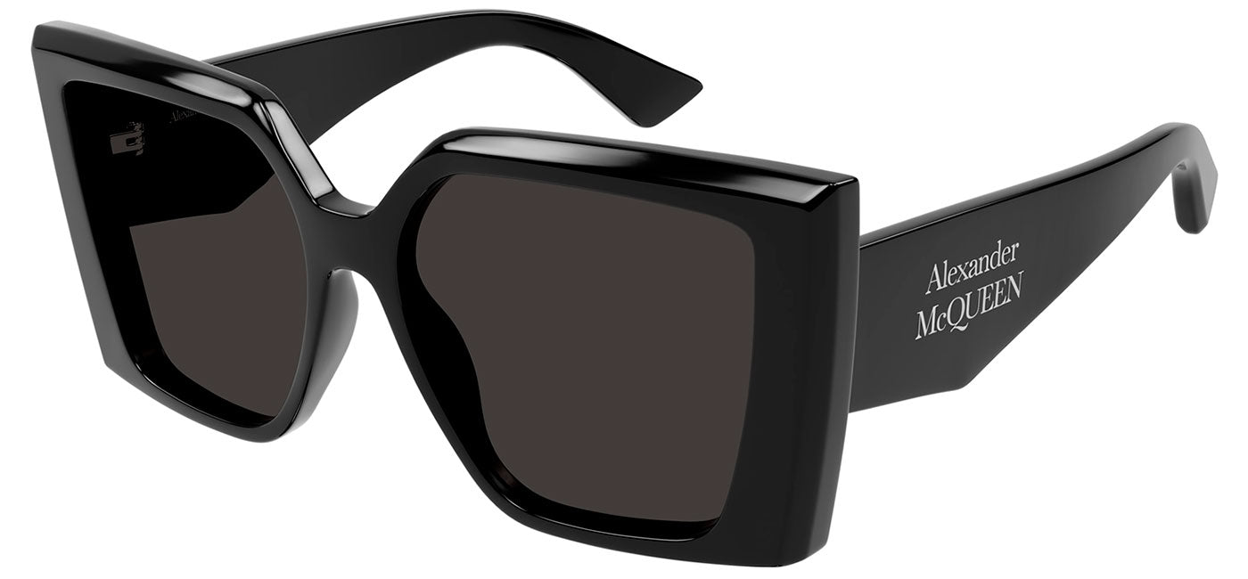 Alexander McQueen AM0467S Sunglasses - Black / Grey