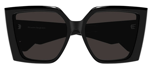 Alexander McQueen AM0467S Sunglasses - Black / Grey