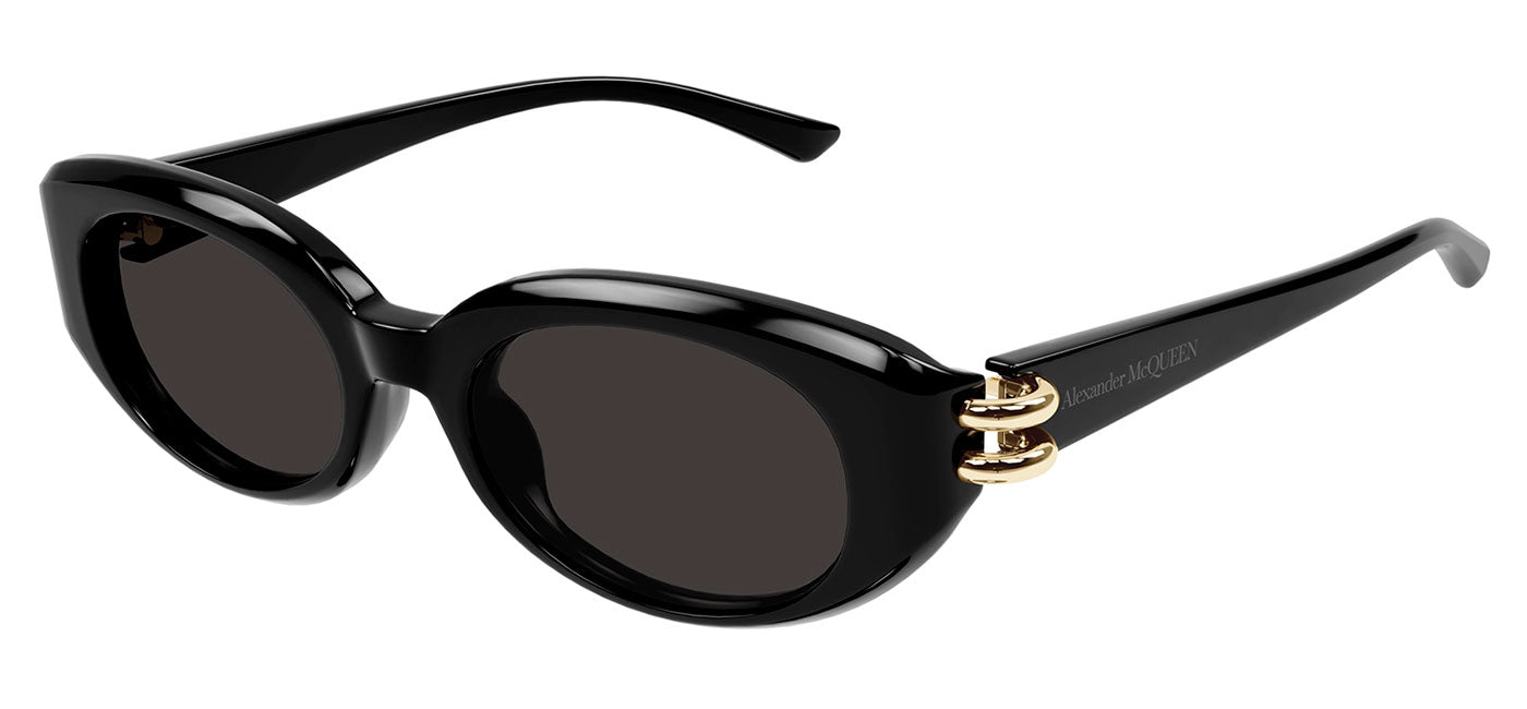 Alexander McQueen AM0469S Sunglasses - Black / Grey