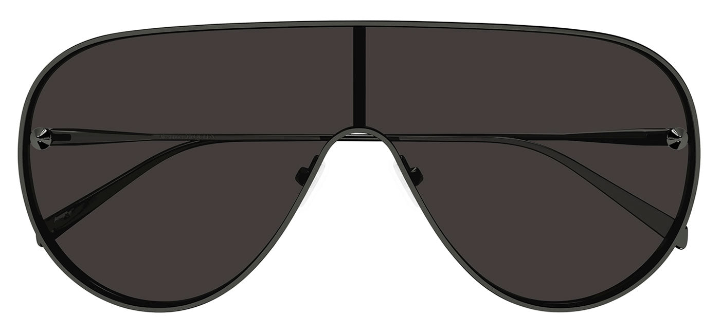 Alexander McQueen AM0481S Sunglasses - Ruthenium / Grey