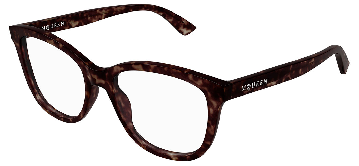 Alexander McQueen AM0487O Glasses - Havana